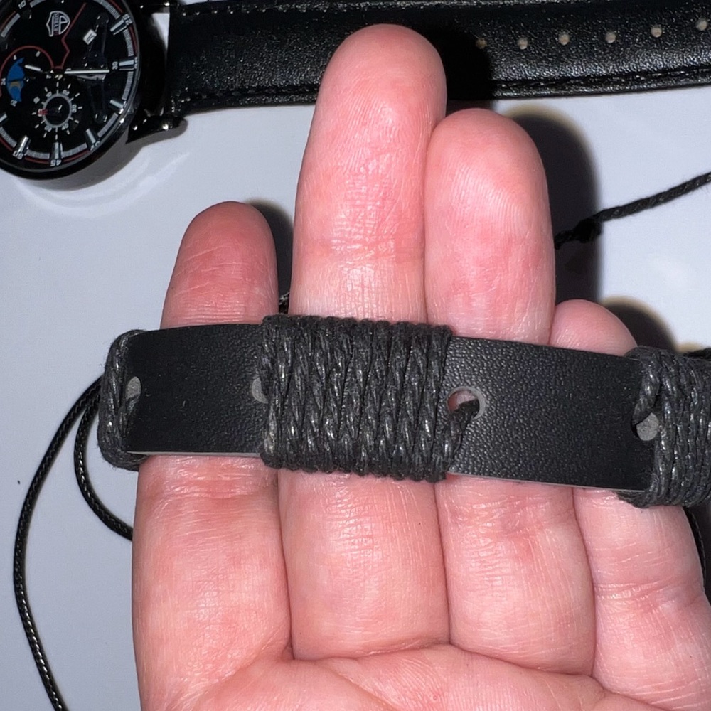 $7 BRACELET, NECKLACE AND WATCH SET. NEW. BLACK. $7 IF BUNDLED - Picture 14 of 16
